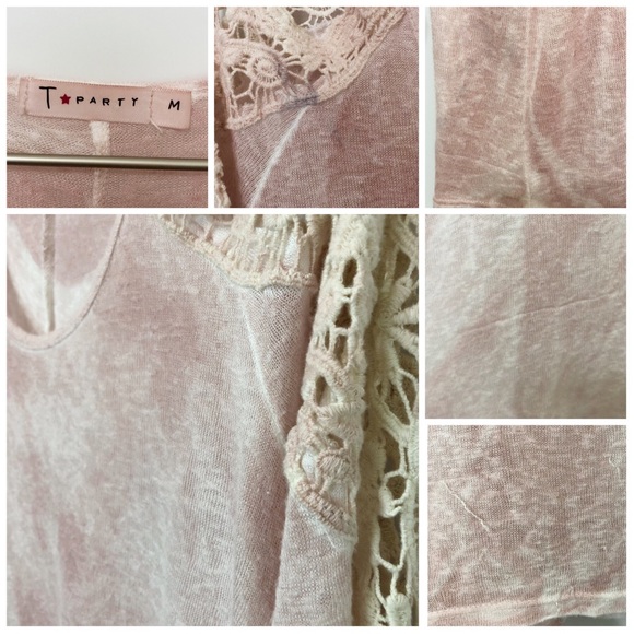 SOLDTParty Lace Detail Cold Shoulder Tunic Sweater - Picture 6 of 8